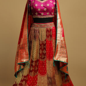 Magenta Majesty Lehenga